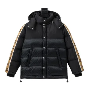 【2026】GUCCI GG パターン フロントボタン ダウンジャケット ブラック
