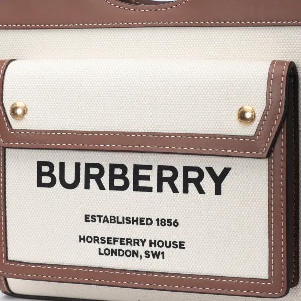【2026】☆Burberry ミニ ツートン ポケットバッグ