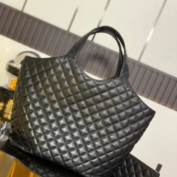 【2026】YSL Saint Laurent icare maxiショッピングバッグ-ブラック