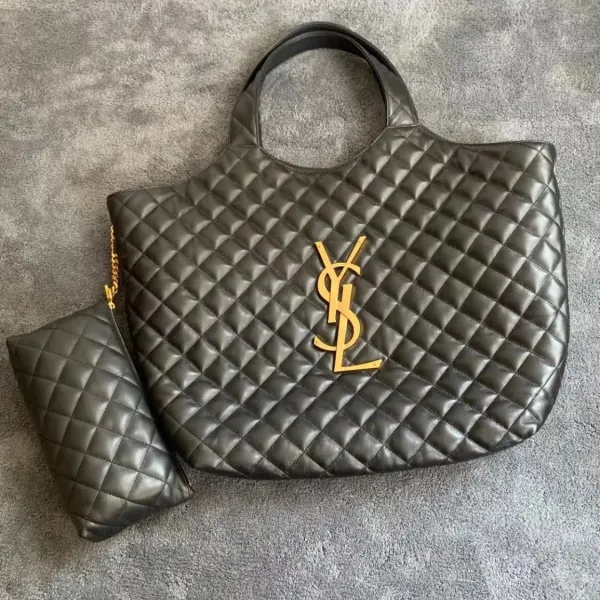 【2026】SAINT LAURENT YSL 50%OFFysl新しい黒のショッピングバッグ爆発的なトートバッグ【送料無料】