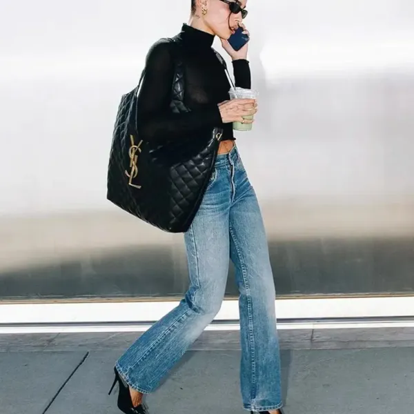 【2026】SAINT LAURENT YSL 50%OFFysl新しい黒のショッピングバッグ爆発的なトートバッグ【送料無料】