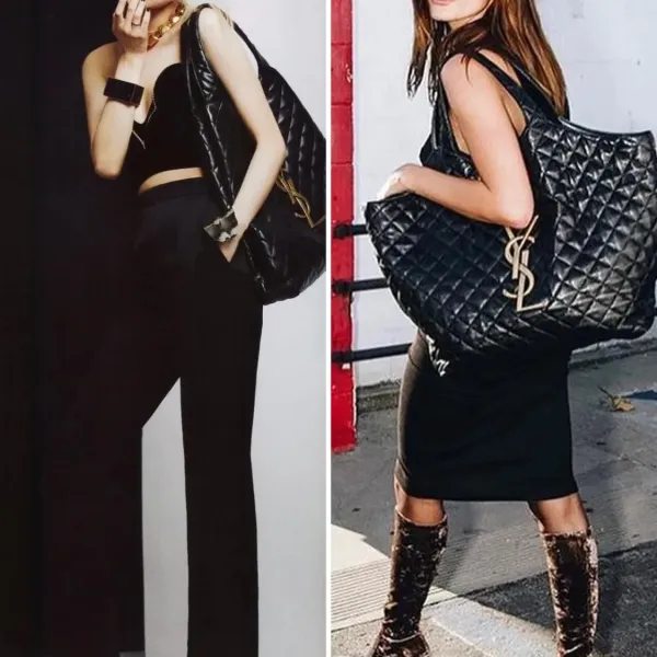 【2026】SAINT LAURENT YSL 50%OFFysl新しい黒のショッピングバッグ爆発的なトートバッグ【送料無料】