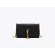 【2026】SAINT LAURENT YSL タッセル付きKATEミディアム、光沢のあるクロコダイルエンボスレザーバッグ