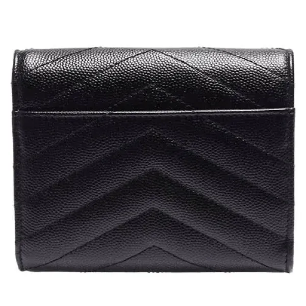 【2026】YSL 【SAINT LAURENT】モノグラム スモール エンベロープウォレット（グレイン ド プードル／エンボスレザー）