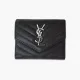 【2026】YSL 【SAINT LAURENT】モノグラム マルチフォールドウォレット（グレインドプードル／エンボスレザー）10 X 9 X 3 CM