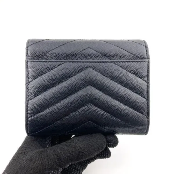 【2026】YSL 【SAINT LAURENT】モノグラム マルチフォールドウォレット（グレインドプードル／エンボスレザー）10 X 9 X 3 CM