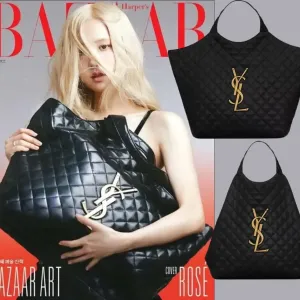 【2026】YSL 【SAINT LAURENT】ラムスキン ICAREマキシ ショッピングバッグ