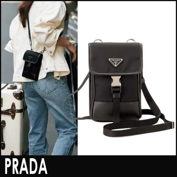 【2026】PRADA LEATHER SMARTPHONE CASE☆ショルダーバッグ