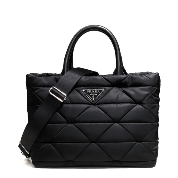 【2026】PRADA RE-NYLON ミディアム パデッドトートバッグ 33*26*17cm