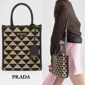 【2026】PRADA シンボル エンブロイダリージャカード ミニバッグ