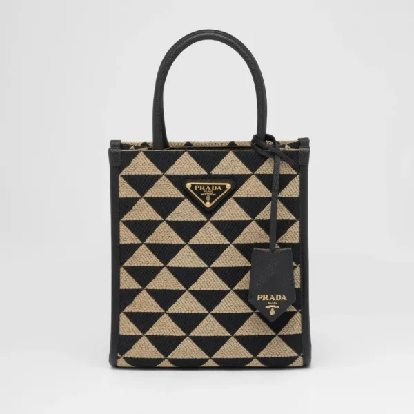 【2026】PRADA シンボル エンブロイダリージャカード ミニバッグ