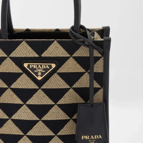 【2026】PRADA シンボル エンブロイダリージャカード ミニバッグ