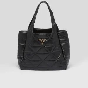 【2026】★PRADA直営店★トップステッチ ラージ レザー トートバッグ