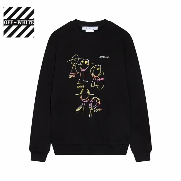 【2026】【OFF-WHITE  公式旗艦店】オフホワイトス丸首の衛衣ウェットご好評に付き再入荷！