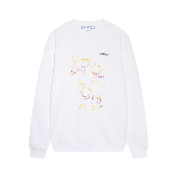 【2026】【OFF-WHITE  公式旗艦店】オフホワイトス丸首の衛衣ウェットご好評に付き再入荷！