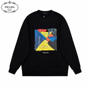 【2026】【PRADA  公式旗艦店】プラダ 丸首の衛衣 スウェットご好評に付き再入荷！