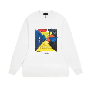 【2026】【PRADA  公式旗艦店】プラダ 丸首の衛衣 スウェットご好評に付き再入荷！