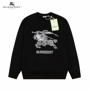 【2026】【BURBERRY  公式旗艦店】バーバリー 丸首の衛衣  パーカー ウェットご好評に付き再入荷！