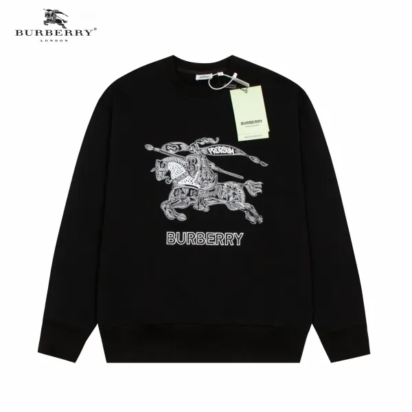 【2026】【BURBERRY  公式旗艦店】バーバリー 丸首の衛衣  パーカー ウェットご好評に付き再入荷！