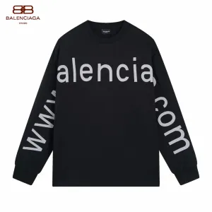 【2026】【BALENCIAGA  公式旗艦店】バレンシアガ 丸首の衛衣スウェット ご好評に付き再入荷！