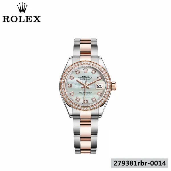 【2026】ROLEX レディ デイトジャスト オイスター 28 mm オイスタースチール＆エバーローズゴールド、ダイヤモンド