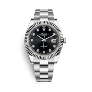 【2026】ROLEX デイトジャスト 41 ウォッチ : ホワイトロレゾール - オイスタースチール＆18 CT ホワイトゴールド - M126334-0011