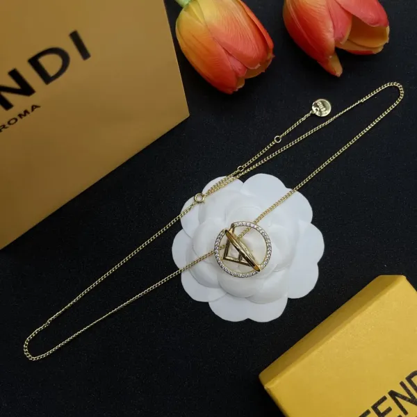 【2026】【FENDI】ネックレス、新しいネックレス万能シンプルファッションオーナメント