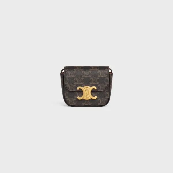 【2026】◆すぐ届く◆【CELINE】ミニ トリオンフ　ショルダーバッグ 11 X 8 X 4 CM