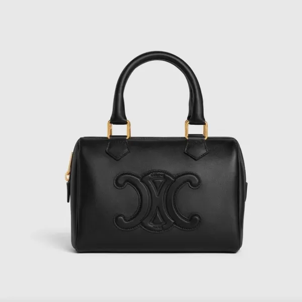 【2026】【CELINE】キュイル トリオンフ スモールボストン バック 19.5 x 14 x 7 cm