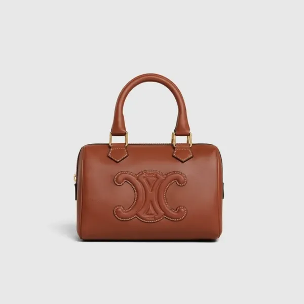【2026】【CELINE】キュイル トリオンフ スモールボストン バック 19.5 x 14 x 7 cm