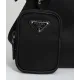 【2026】PRADA ☆ナイロンxサフィアーノレザー クロスボディバッグ 20*16*5cm