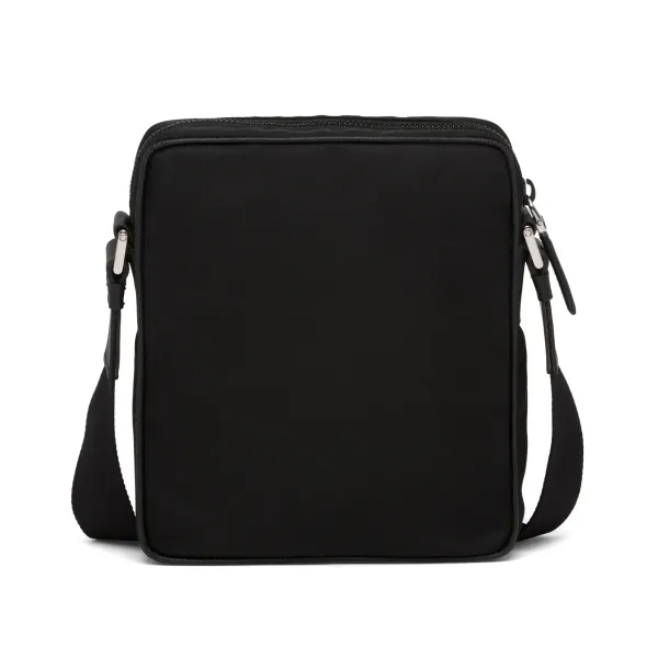 【2026】PRADA ☆ナイロンxサフィアーノレザー クロスボディバッグ 20*16*5cm