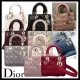 【2026】DIOR MY ABCDIOR LADY DIOR カナージュ 選べるチャーム ２way 20 x 17 x 8 cm