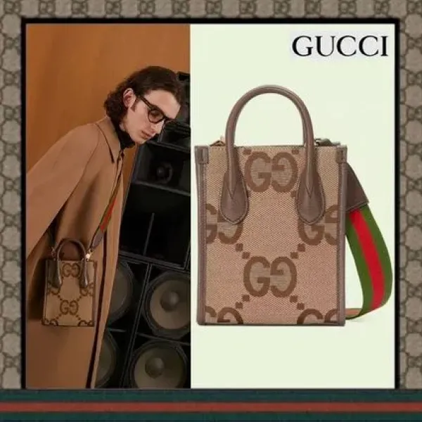 【2026】GUCCI ジャンボGG ミニ トートバッグ 16*20*7cm