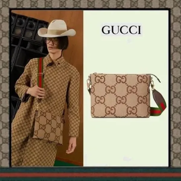 【2026】GUCCI ★ジャンボGG メッセンジャーバッグ 31*24.5*5cm