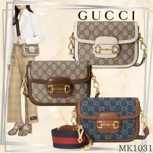 【2026】【GUCCI】☆直営店☆ ホースビット 1955 ミニ バッグ ロゴ 20.6*14.5*5cm