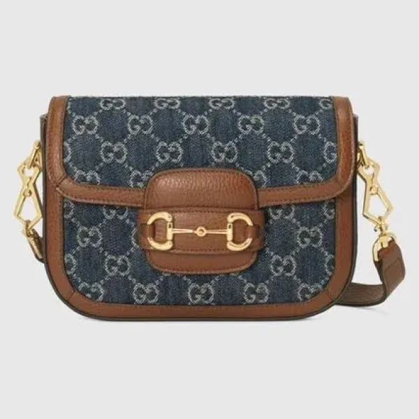【2026】【GUCCI】☆直営店☆ ホースビット 1955 ミニ バッグ ロゴ 20.6*14.5*5cm