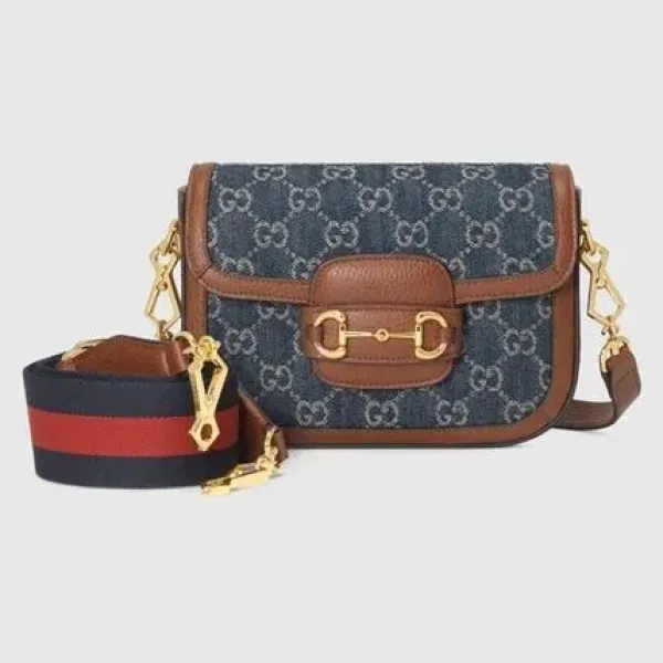 【2026】【GUCCI】☆直営店☆ ホースビット 1955 ミニ バッグ ロゴ 20.6*14.5*5cm