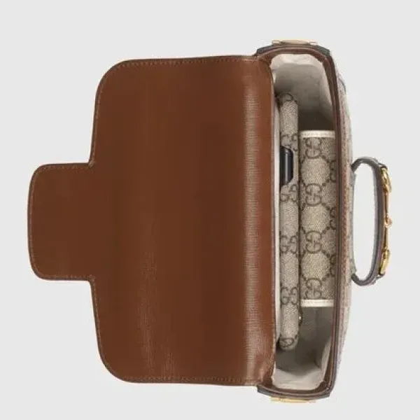【2026】【GUCCI】☆直営店☆ ホースビット 1955 ミニ バッグ ロゴ 20.6*14.5*5cm