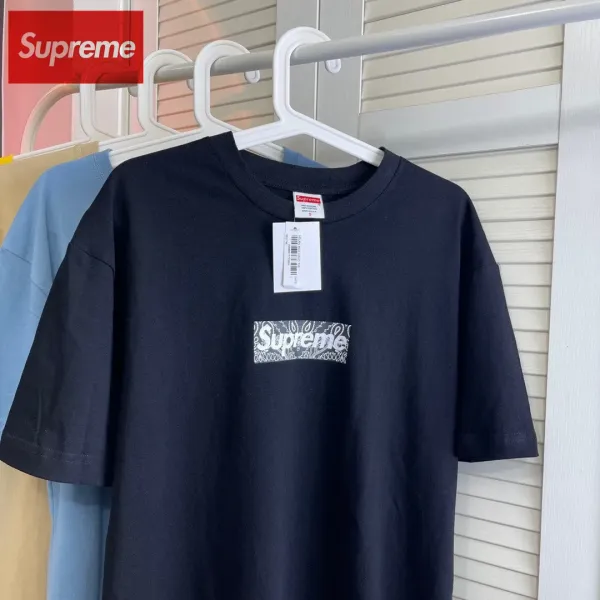 【2026】Supreme 19FW Bandana Box Logo Tee カシューフラワー限定半袖Tシャツ シュプリーム