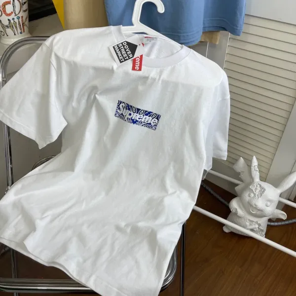 【2026】Supreme 19FW Bandana Box Logo Tee カシューフラワー限定半袖Tシャツ シュプリーム