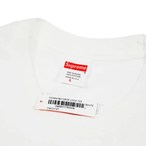 【2026】Supreme 21FW Tiffany Co Box Logo Tee ティファニーコラボ 半袖Tシャツ シュプリーム