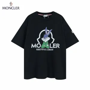 【2026】MONCLER モンクレール　　半袖シャツ　Tシャツ　シンプルの風格　かっこいい　白　黒　男女兼用