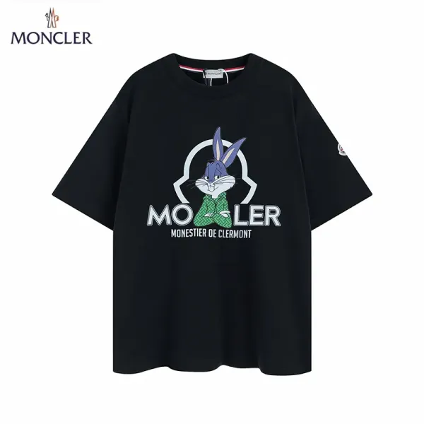 【2026】MONCLER モンクレール　　半袖シャツ　Tシャツ　シンプルの風格　かっこいい　白　黒　男女兼用