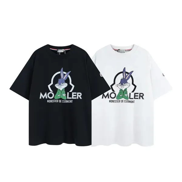 【2026】MONCLER モンクレール　　半袖シャツ　Tシャツ　シンプルの風格　かっこいい　白　黒　男女兼用