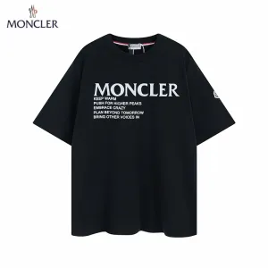 【2026】MONCLER モンクレール　　半袖シャツ　Tシャツ　シンプルの風格　かっこいい　白　黒　男女兼用