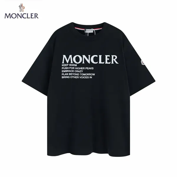 【2026】MONCLER モンクレール　　半袖シャツ　Tシャツ　シンプルの風格　かっこいい　白　黒　男女兼用