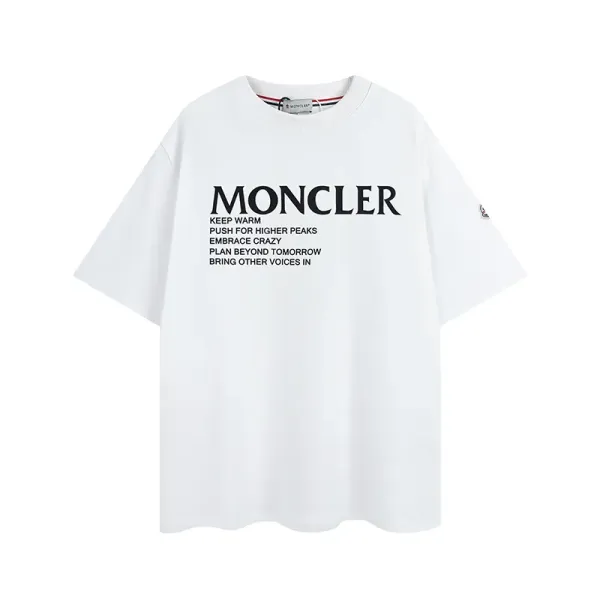 【2026】MONCLER モンクレール　　半袖シャツ　Tシャツ　シンプルの風格　かっこいい　白　黒　男女兼用