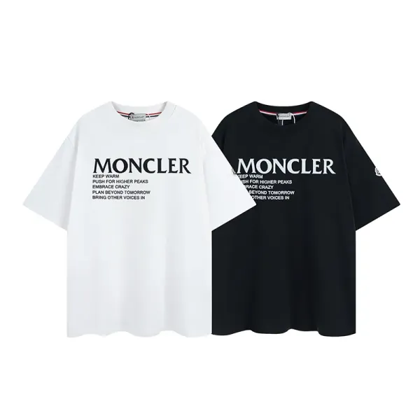 【2026】MONCLER モンクレール　　半袖シャツ　Tシャツ　シンプルの風格　かっこいい　白　黒　男女兼用