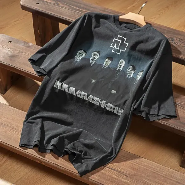 【2026】Balenciaga/バレンシアガ 21SSドイツ戦車楽隊フィギュア半袖Tシャツ